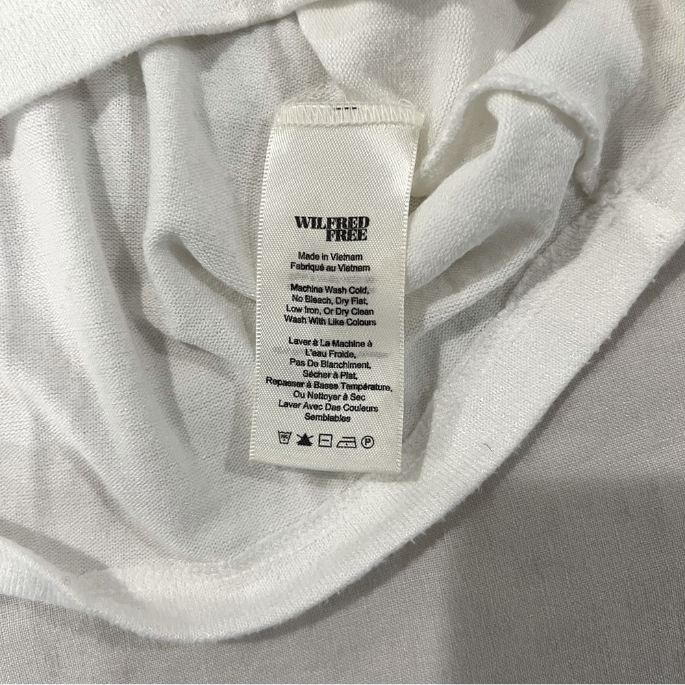 Aritzia Wilfred Free White Cropped Long Sleeve - Picture 5 of 5